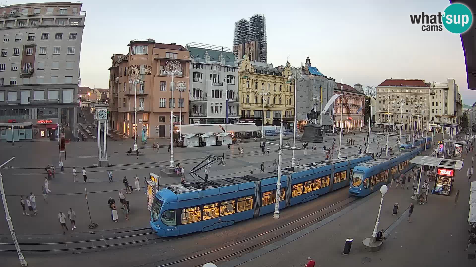 Zagreb webcam Ban Jelacica Platz | Kroatien