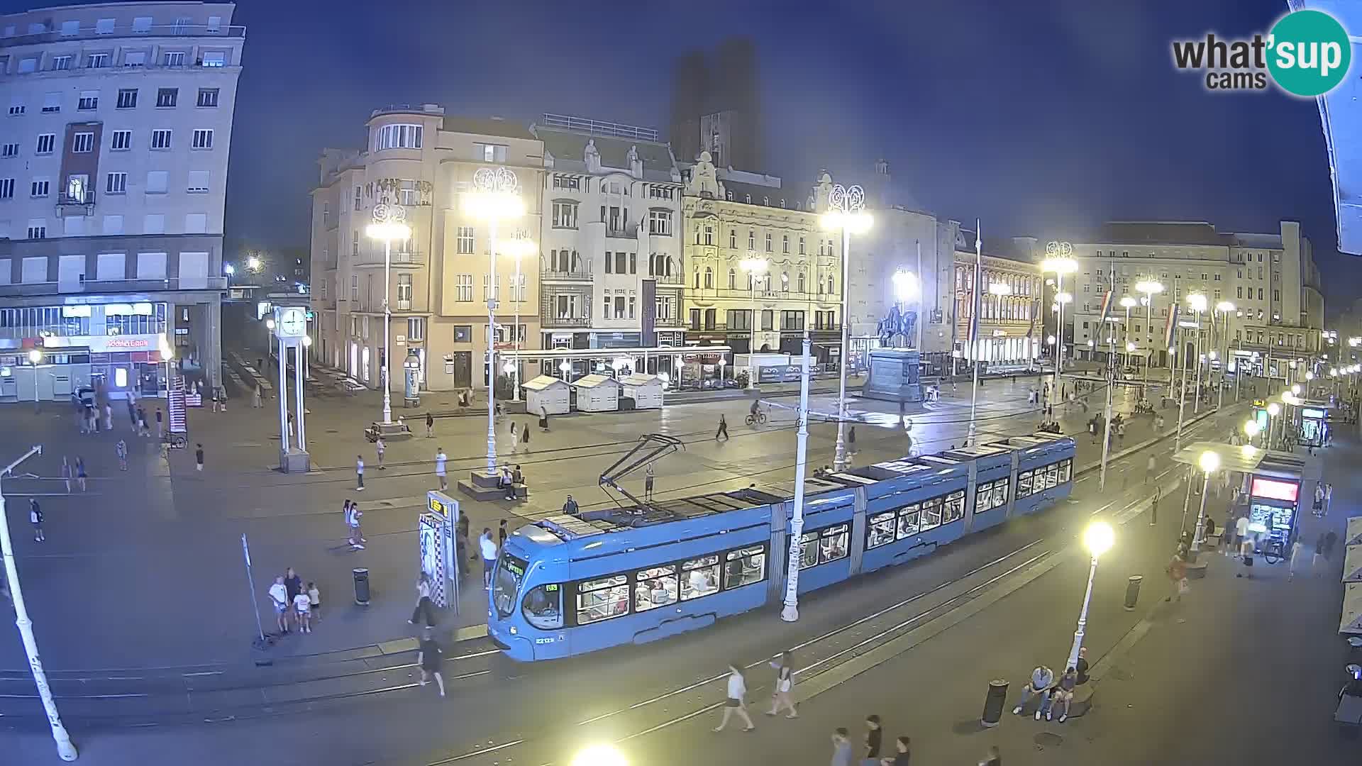 Webcam Zagreb Bana Jelačića square | Croatia