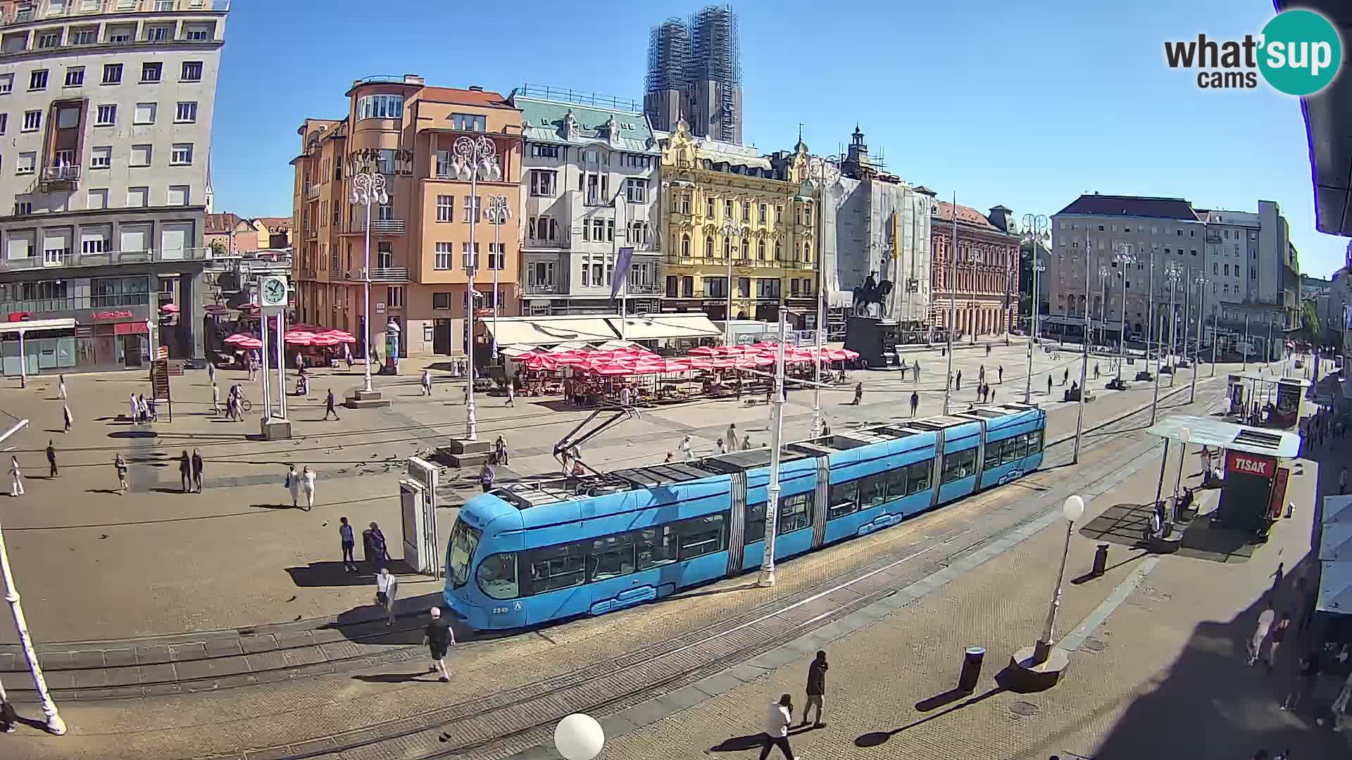 Webcam Zagreb Bana Jelačića square | Croatia