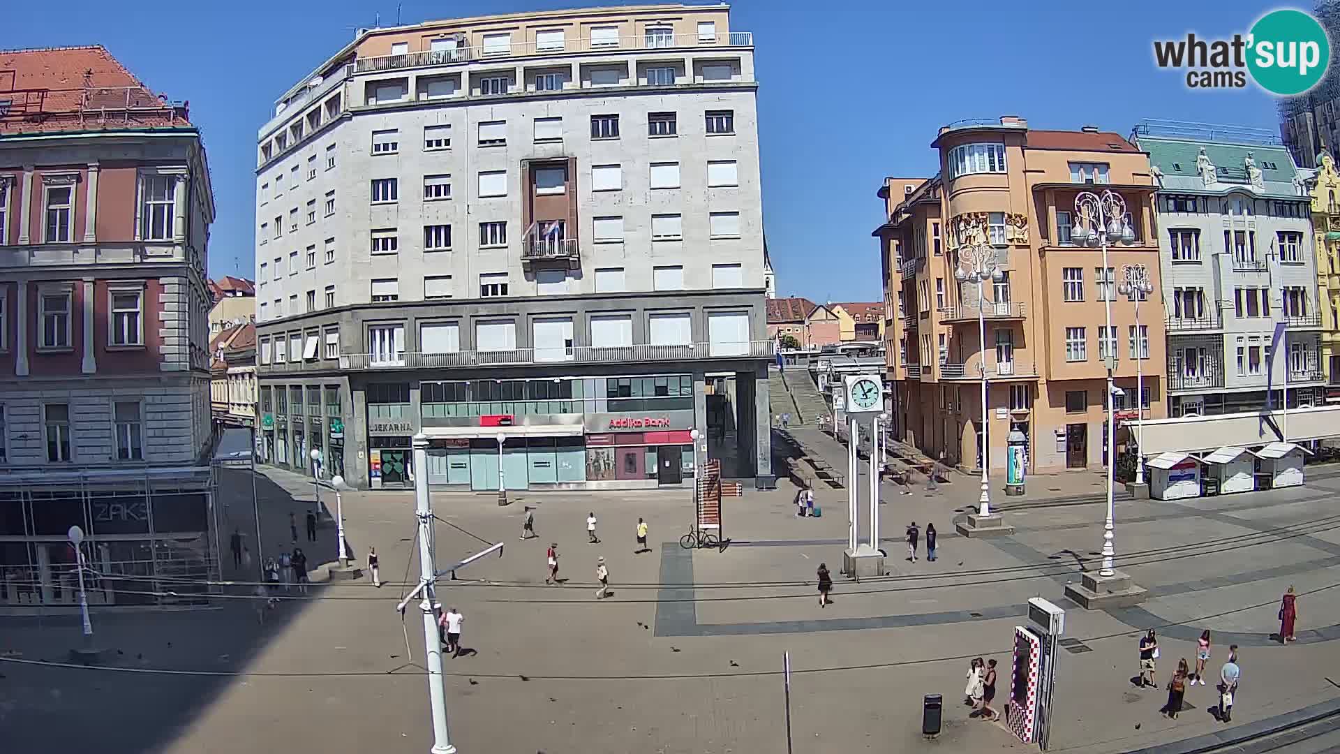 Webcam Zagreb Bana Jelačića square | Croatia