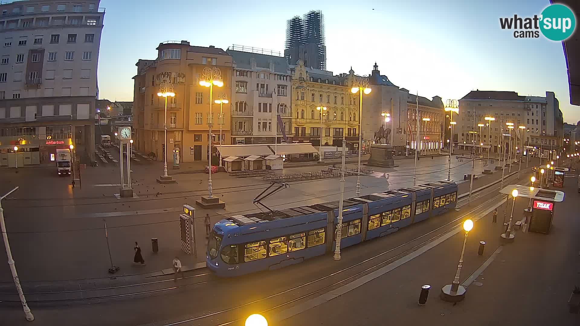 Webcam Zagreb Bana Jelačića square | Croatia