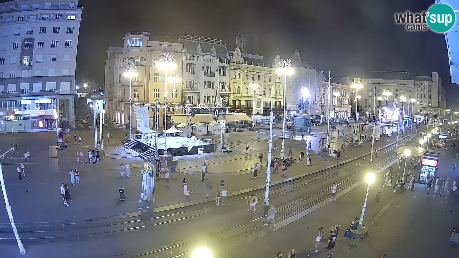 Webcam Zagreb Bana Jelačića square | Croatia