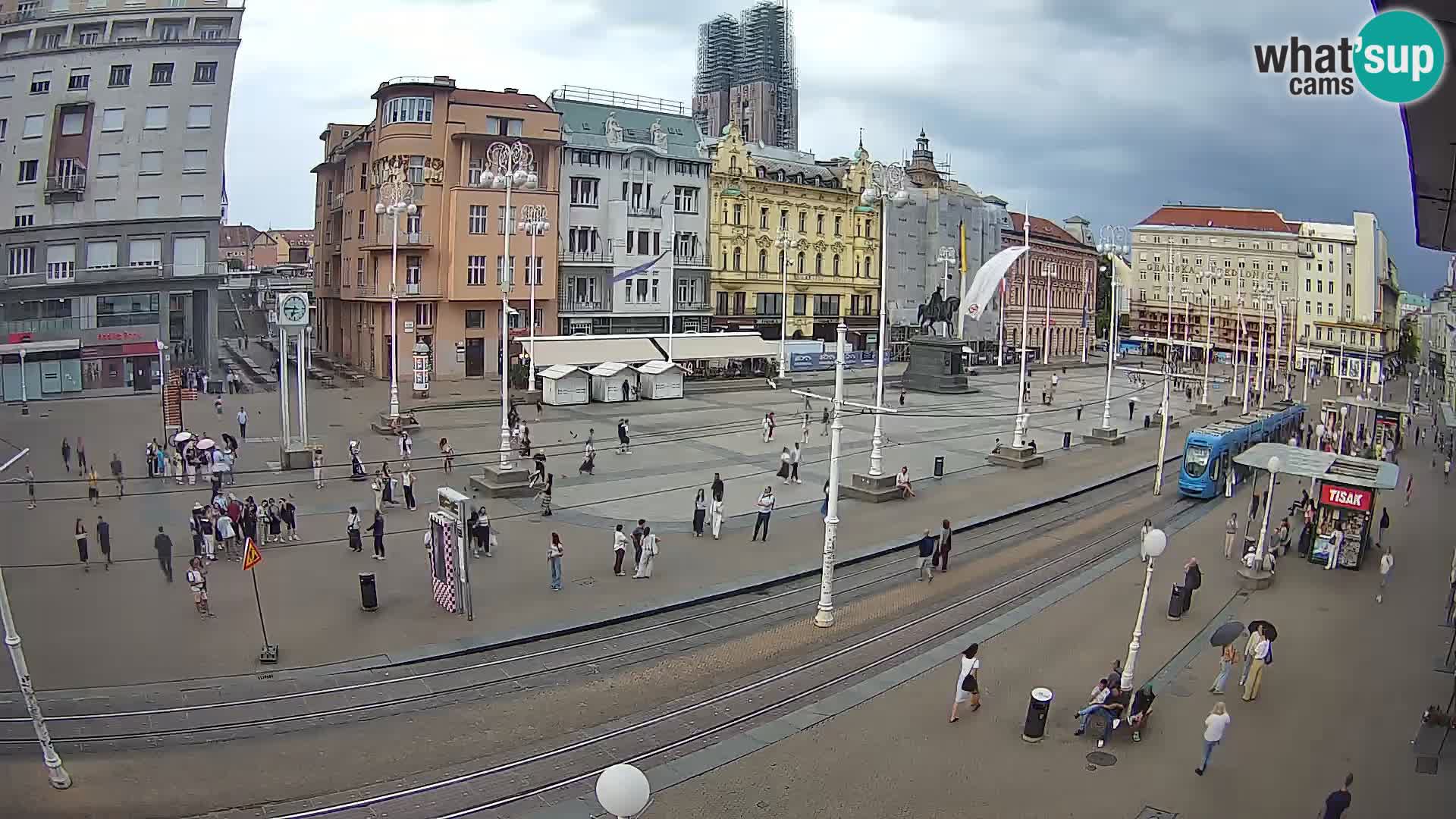 Live Cam Zagreb Ban Jelačić place | Croatie