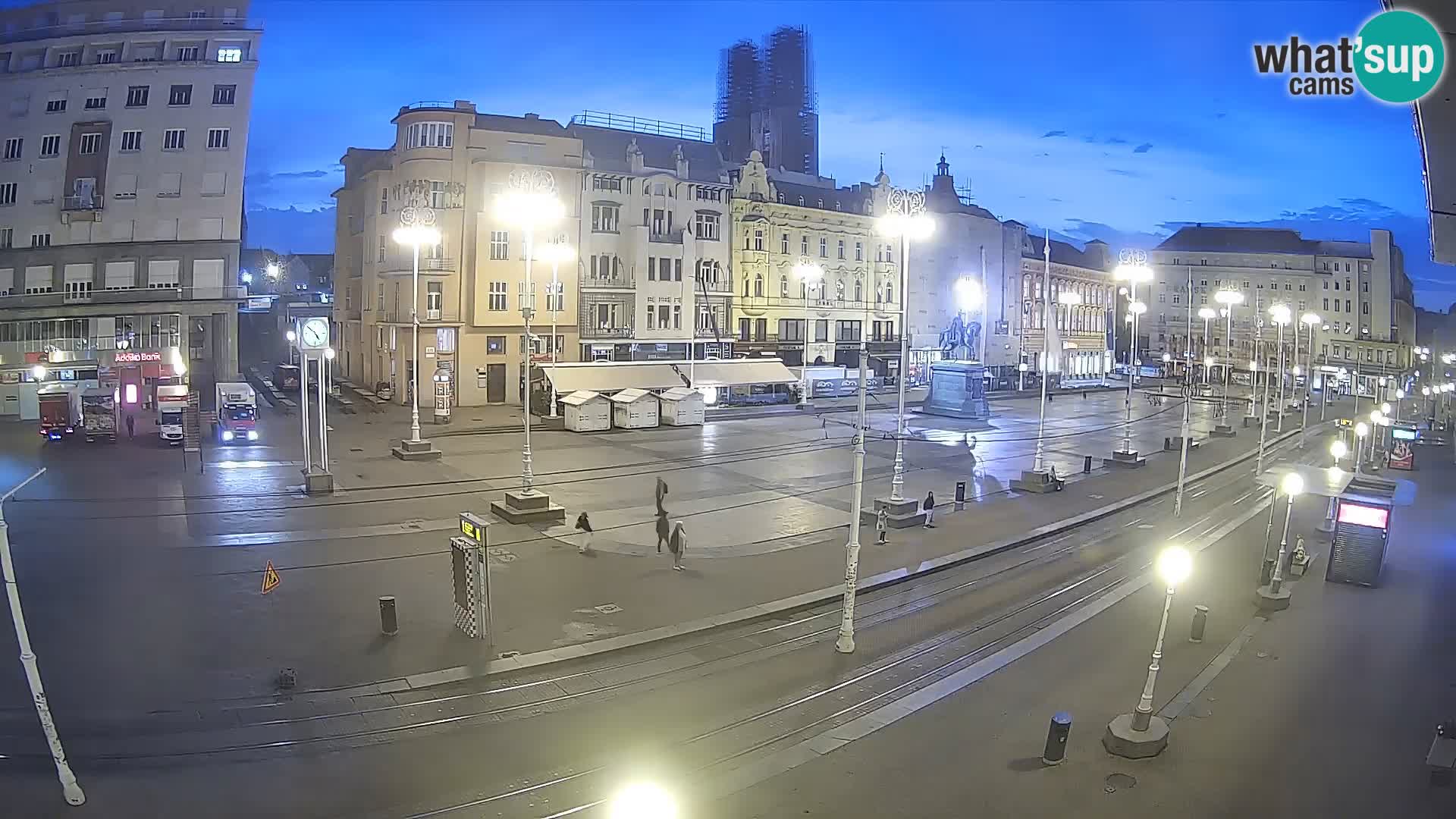 Webcam Zagreb Bana Jelačića square | Croatia