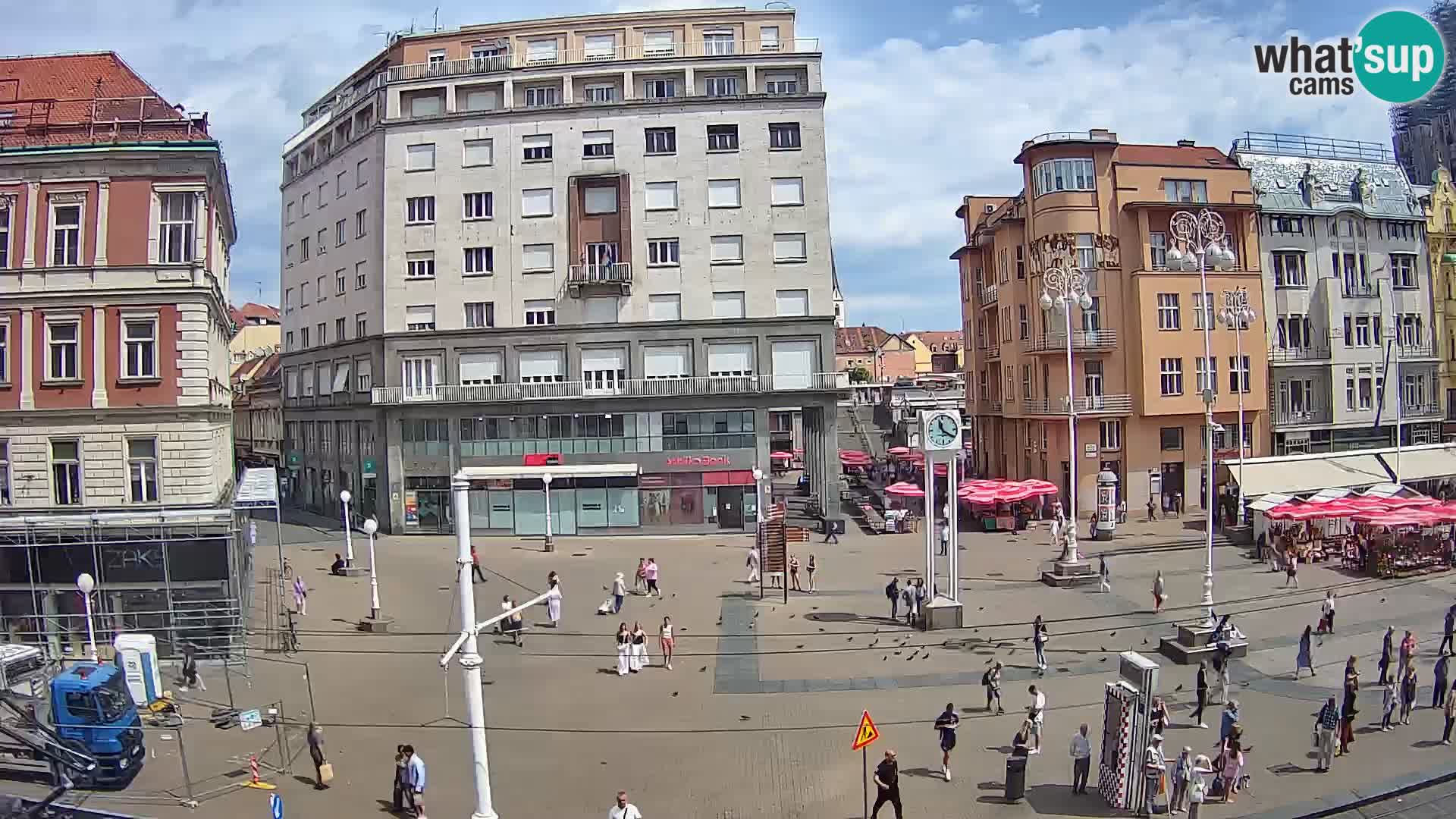 Webcam Zagreb Bana Jelačića square | Croatia
