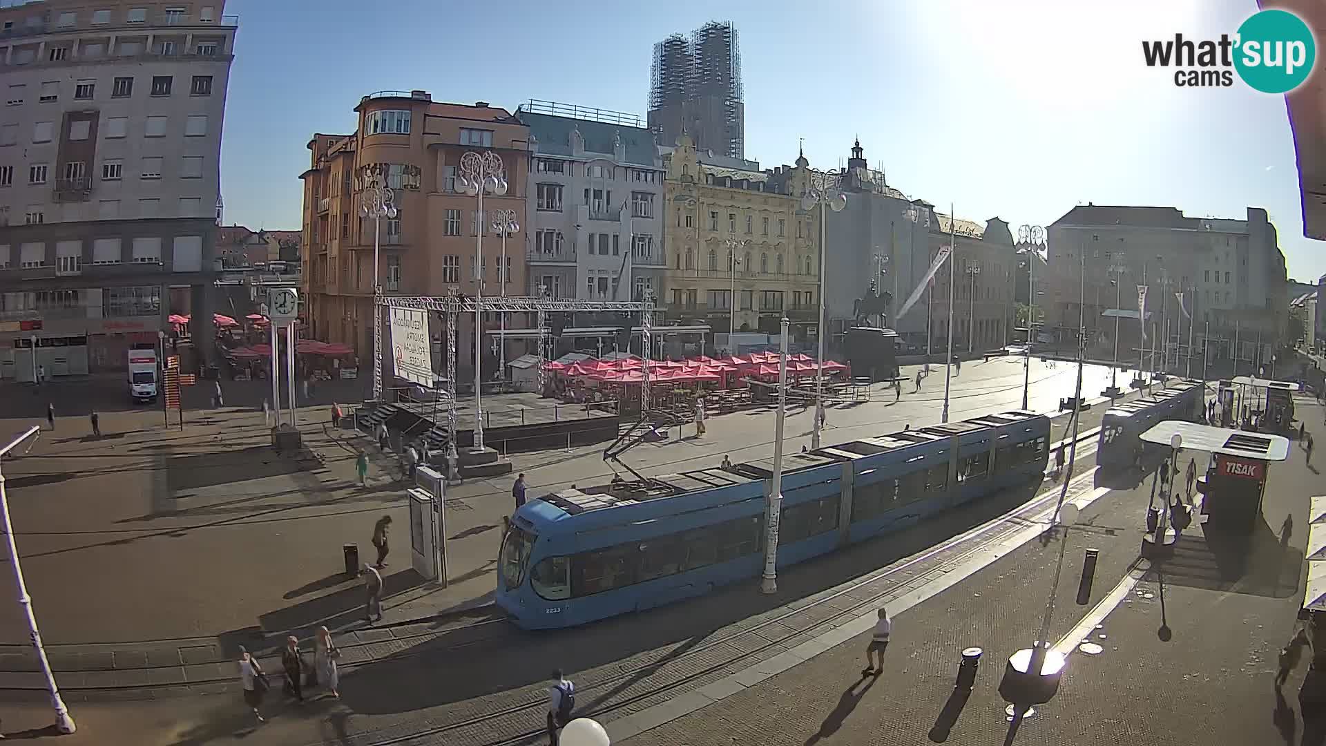 Webcam Zagreb Bana Jelačića square | Croatia