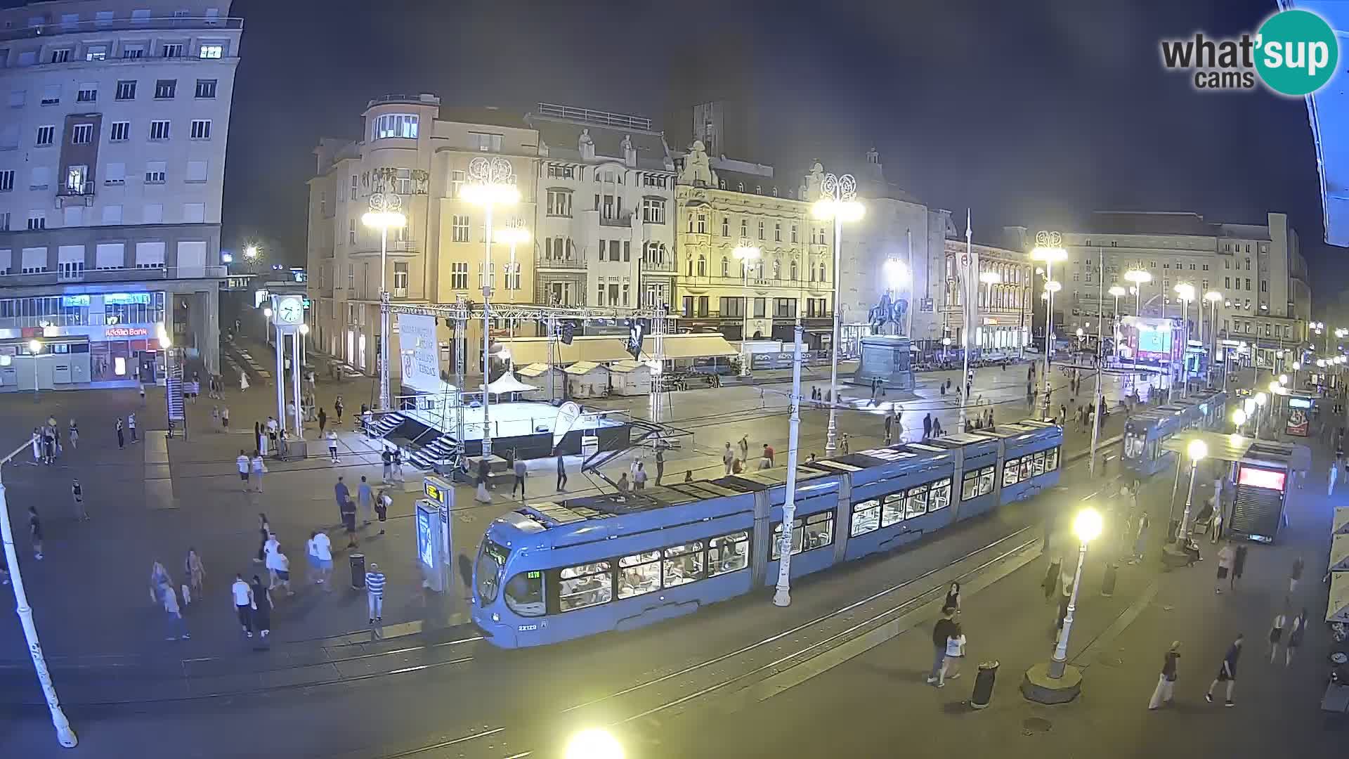 Webcam Zagreb Bana Jelačića square | Croatia