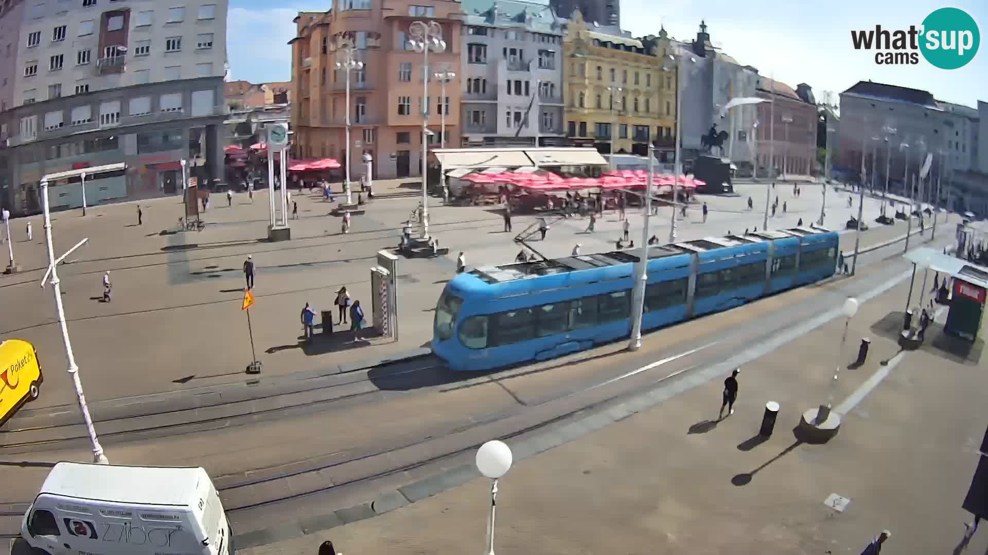 Zagreb webcam Ban Jelacica Platz | Kroatien