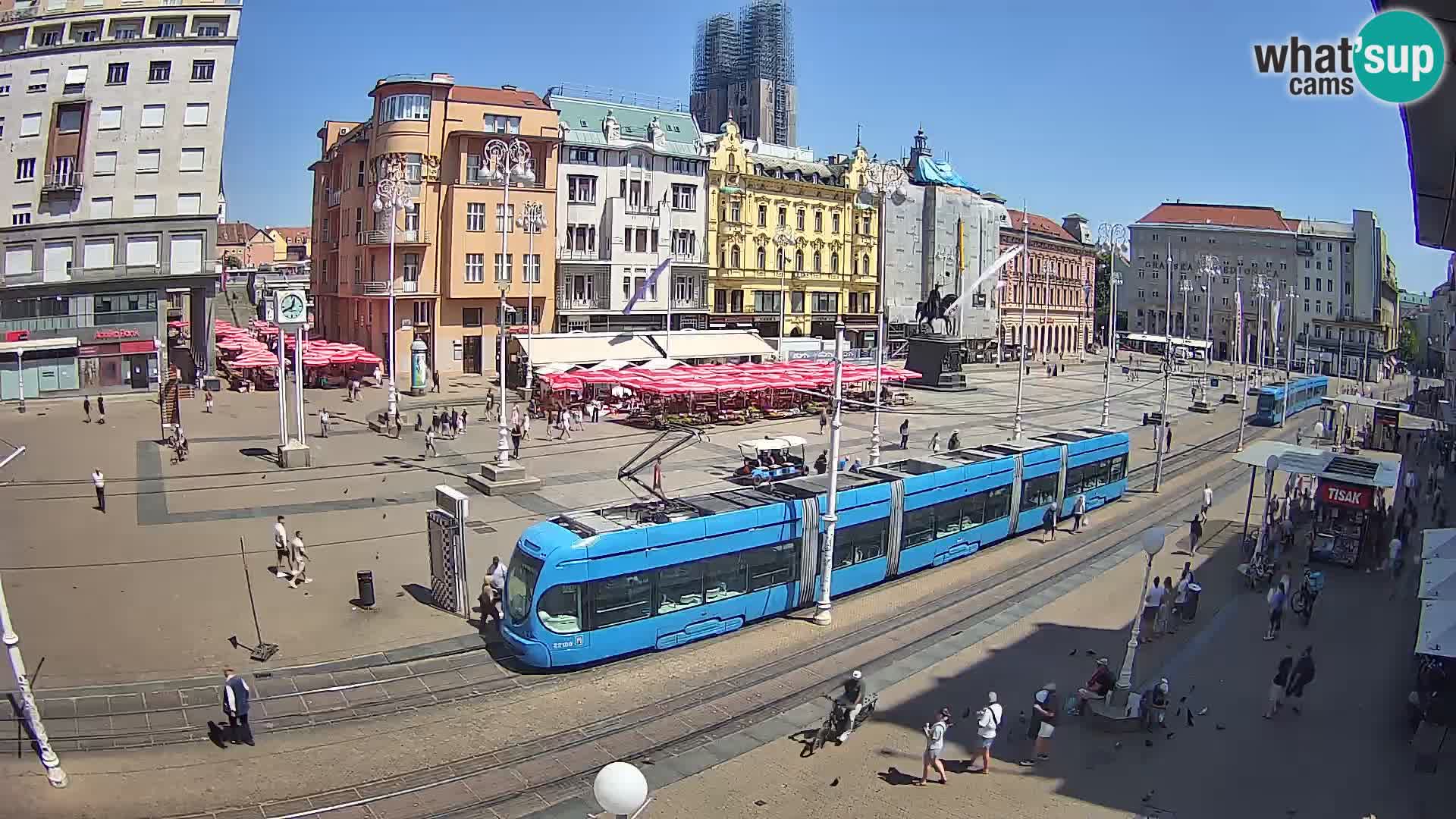 Live Cam Zagreb Ban Jelačić place | Croatie