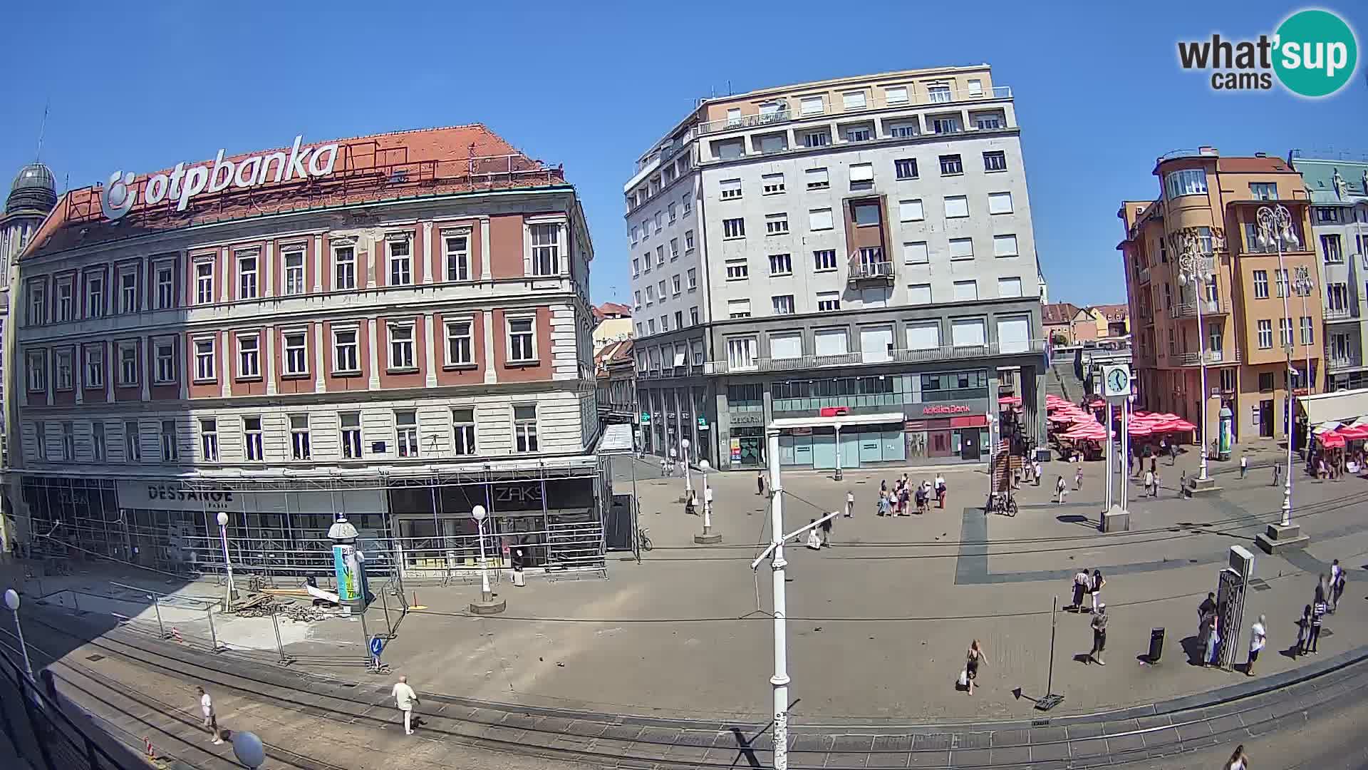 Live Cam Zagreb Ban Jelačić place | Croatie