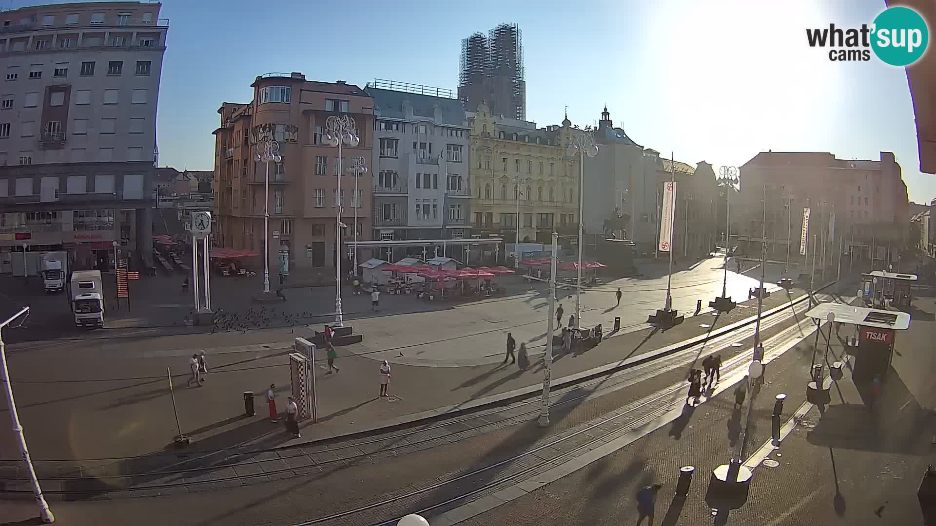 Webcam Zagabria Ban Jelacic piazza | Croazia