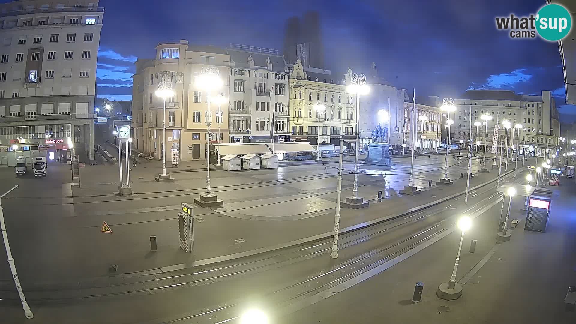 Zagreb webcam Ban Jelacica Platz | Kroatien