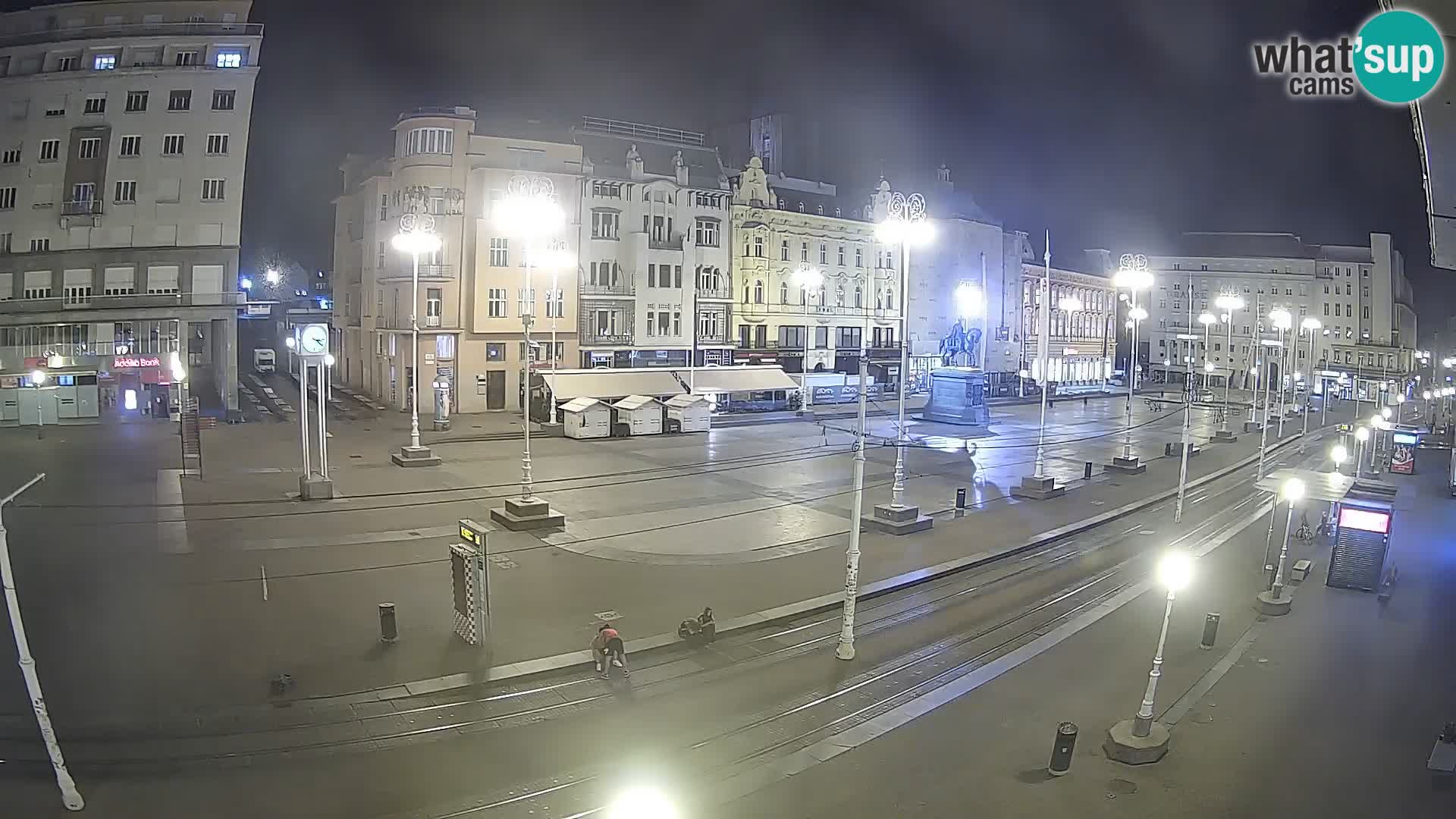 Zagreb webcam Ban Jelacica Platz | Kroatien