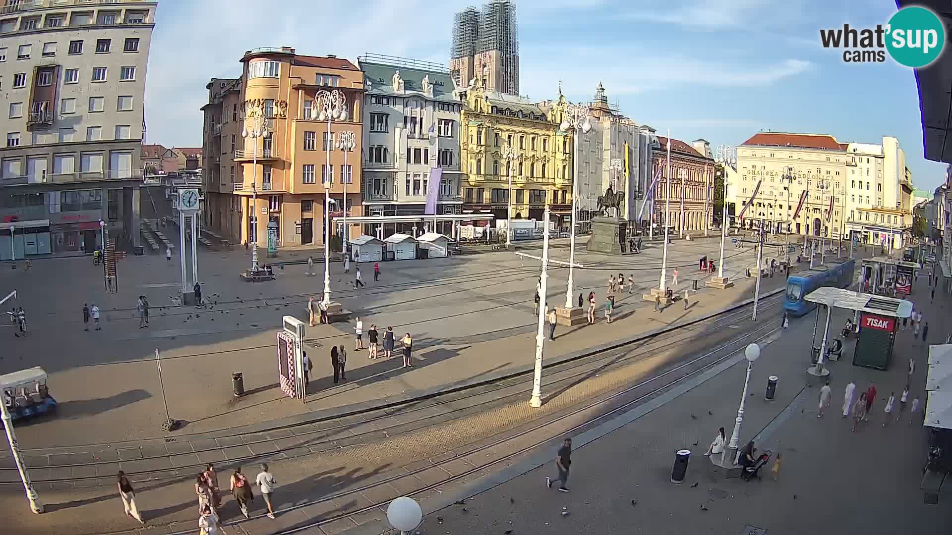 Zagreb webcam Ban Jelacica Platz | Kroatien