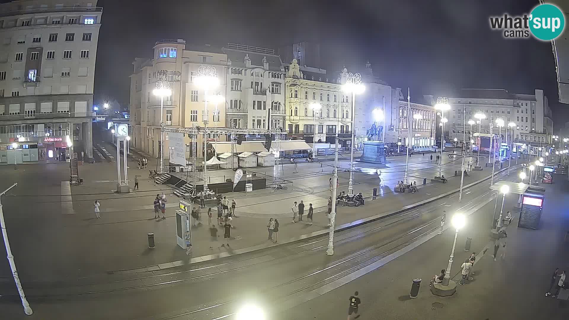 Zagreb webcam Ban Jelacica Platz | Kroatien