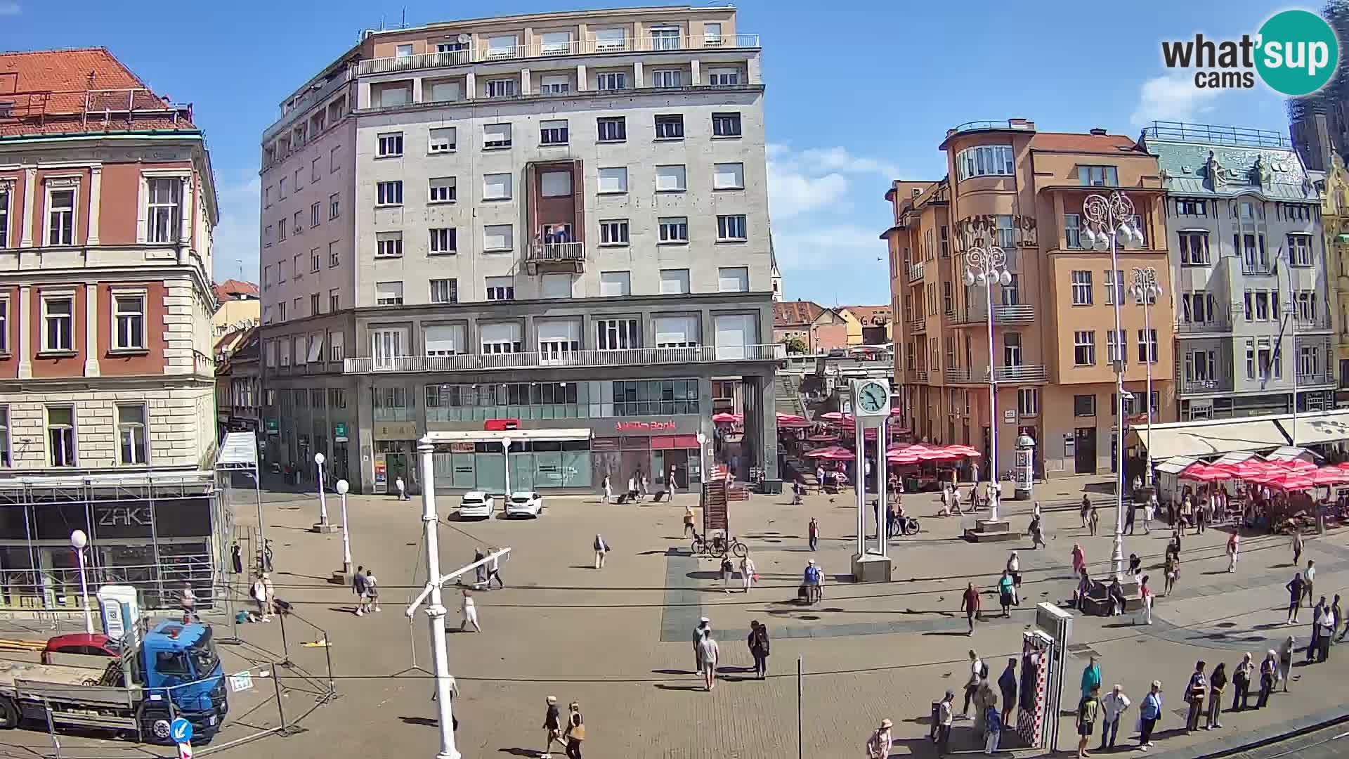 Webcam Zagreb Bana Jelačića square | Croatia
