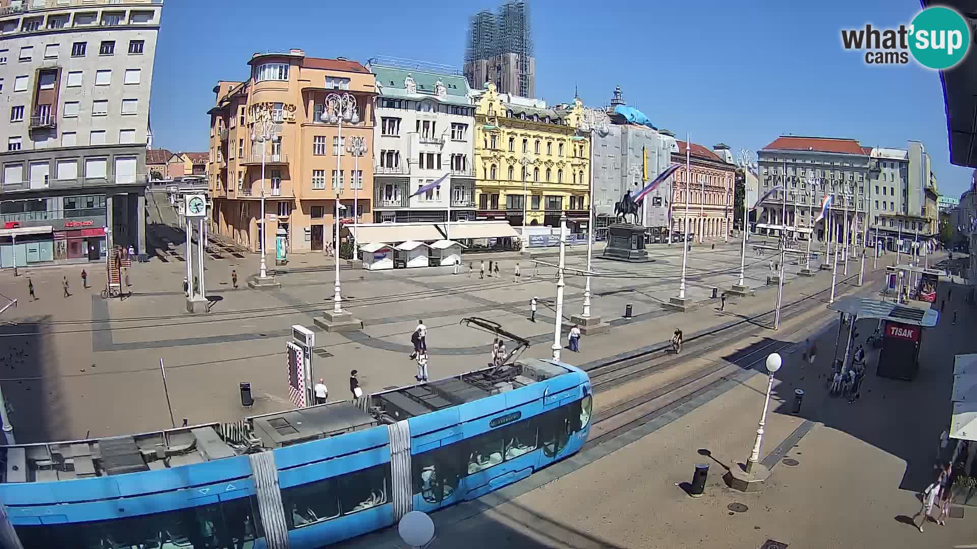 Webcam Zagabria Ban Jelacic piazza | Croazia