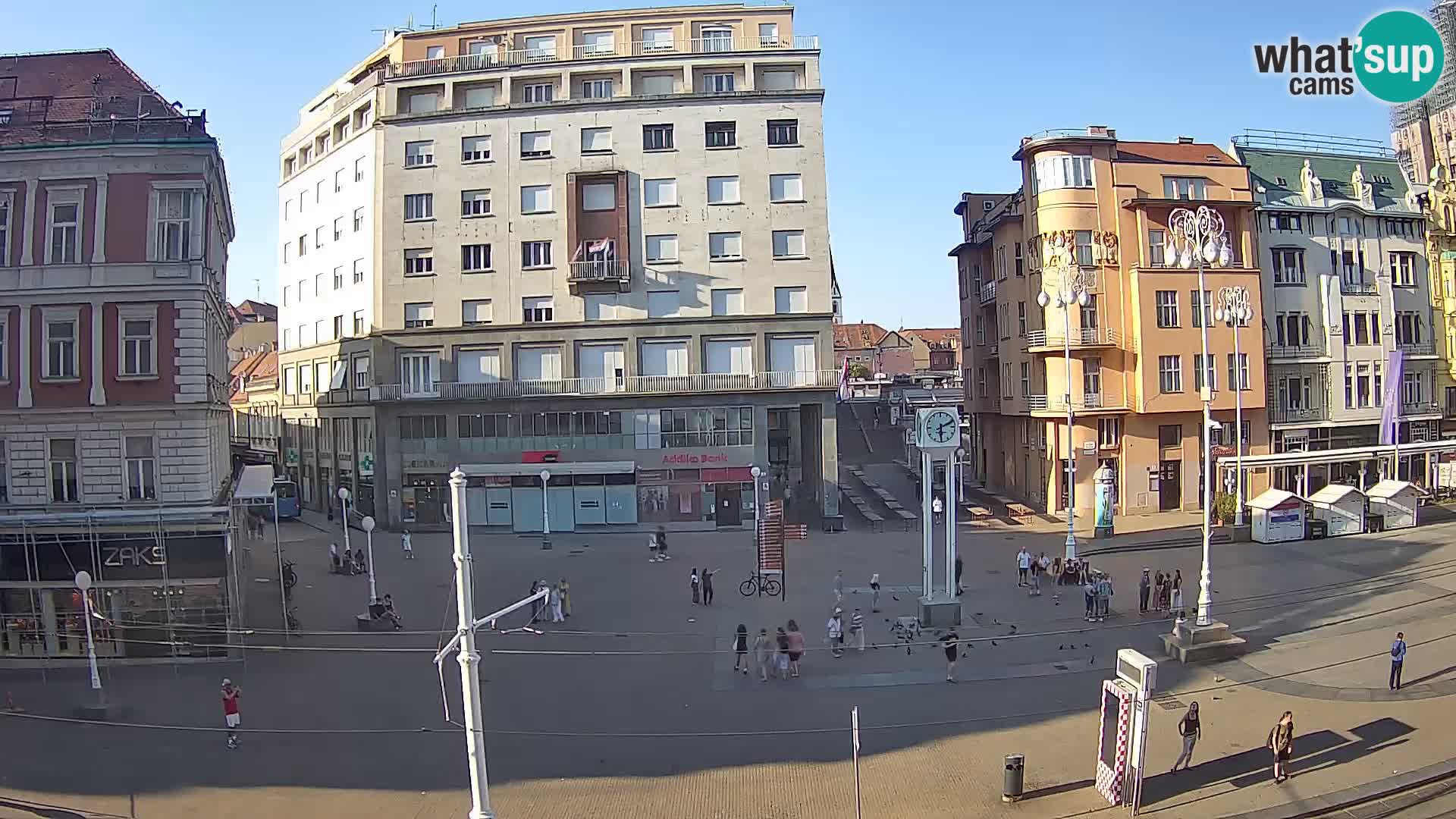 Webcam Zagabria Ban Jelacic piazza | Croazia