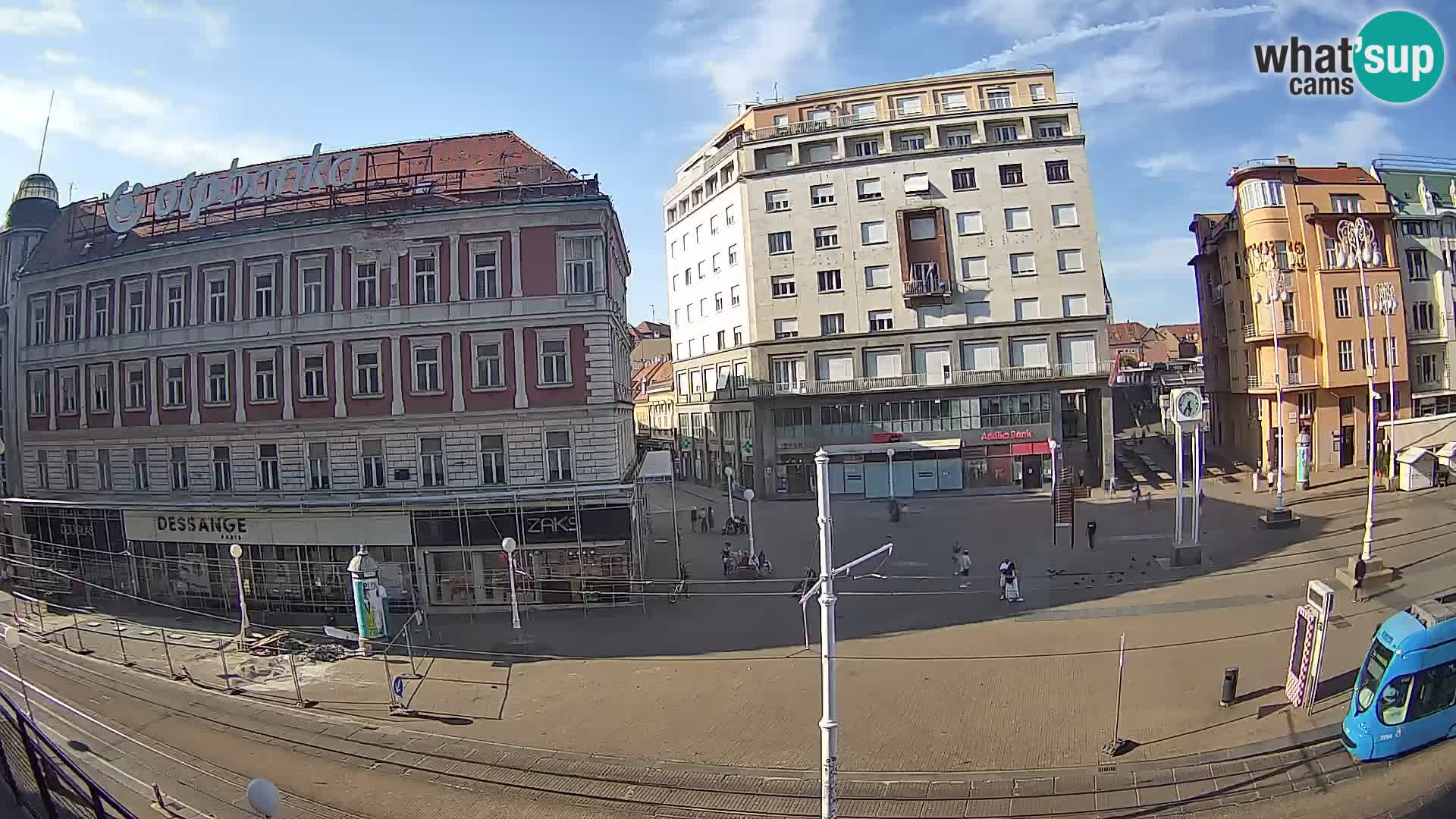 Webcam Zagreb Bana Jelačića square | Croatia