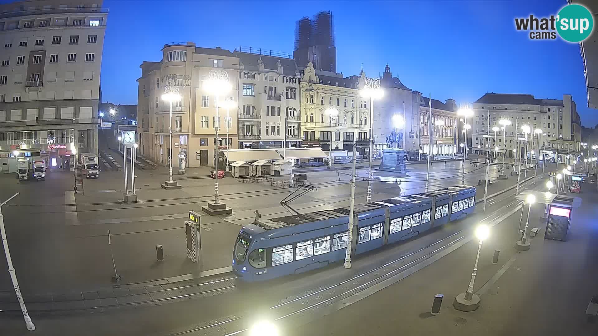 Zagreb webcam Ban Jelacica Platz | Kroatien