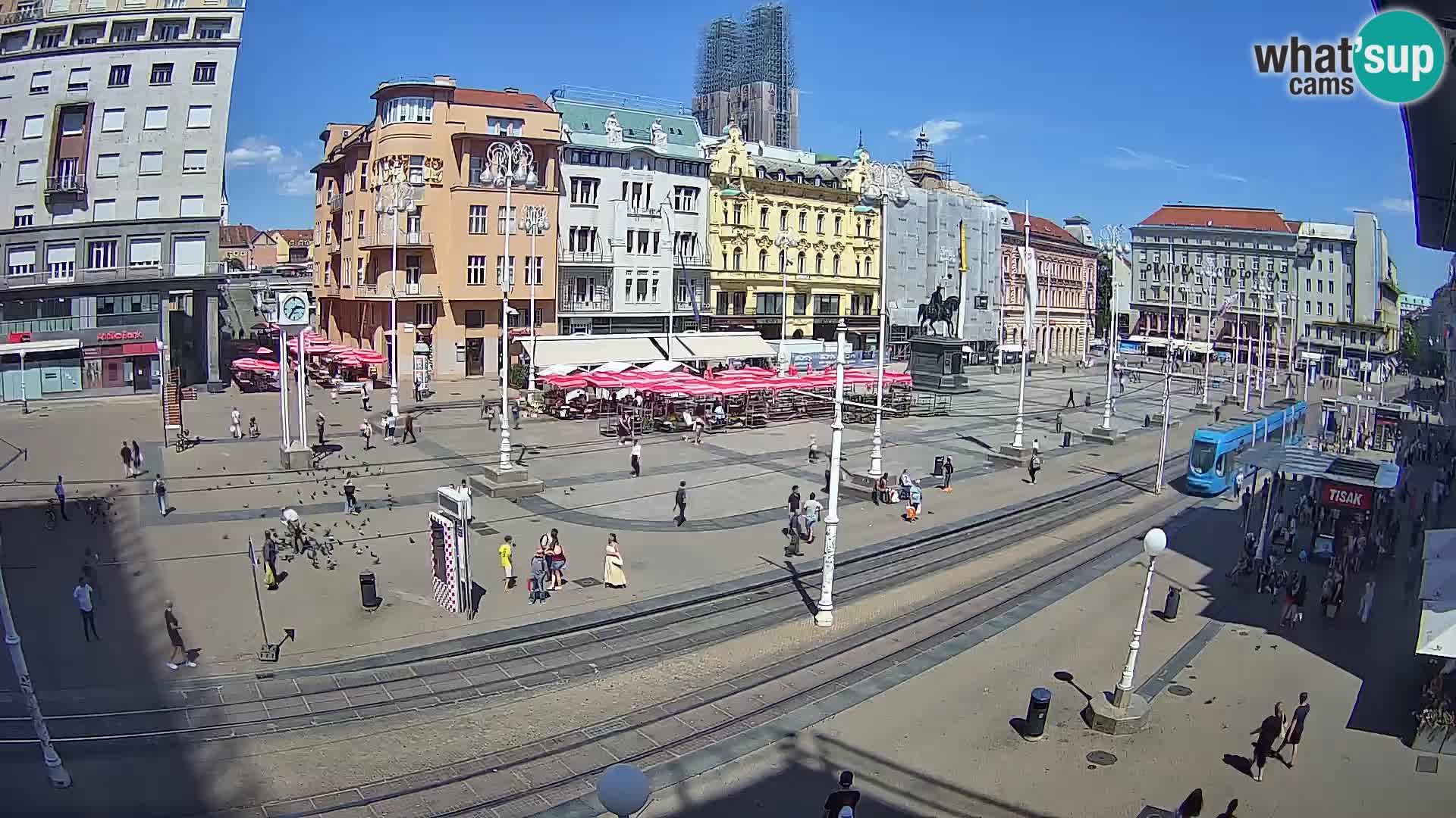 Live Cam Zagreb Ban Jelačić place | Croatie