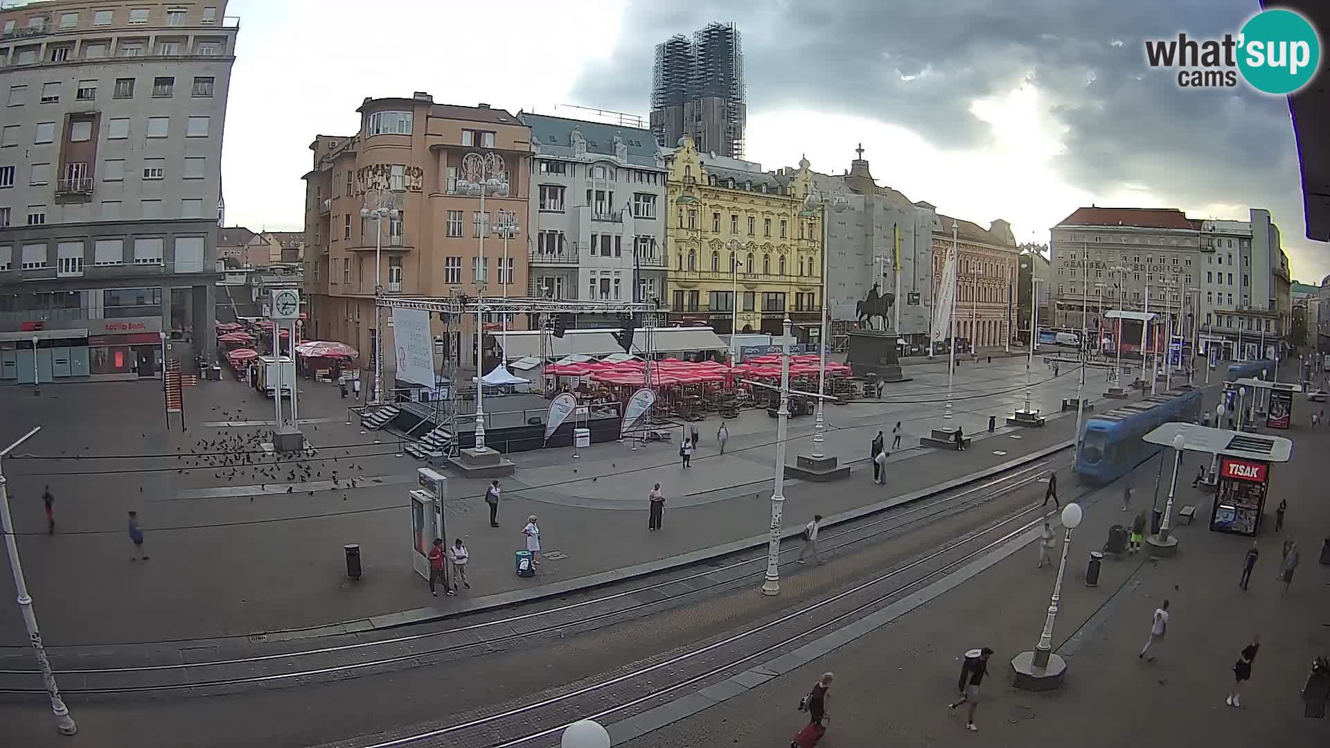 Webcam Zagreb Bana Jelačića square | Croatia