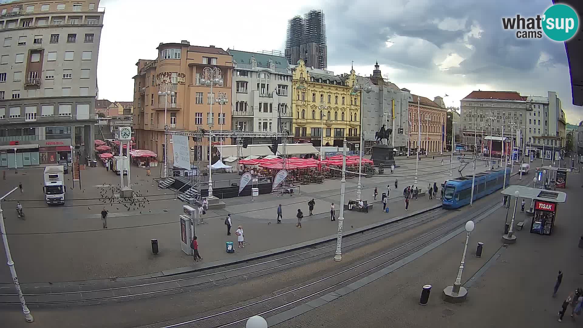 Live Cam Zagreb Ban Jelačić place | Croatie