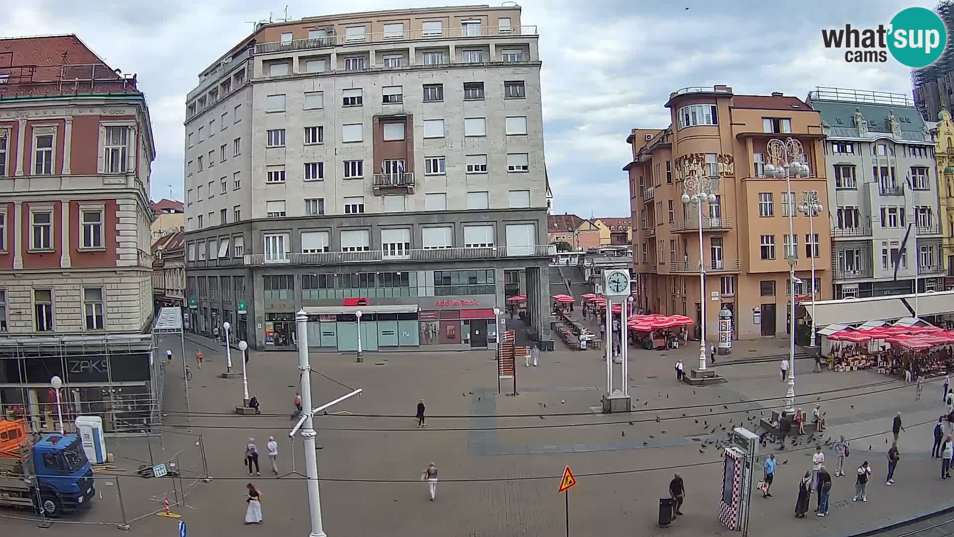 Live Cam Zagreb Ban Jelačić place | Croatie