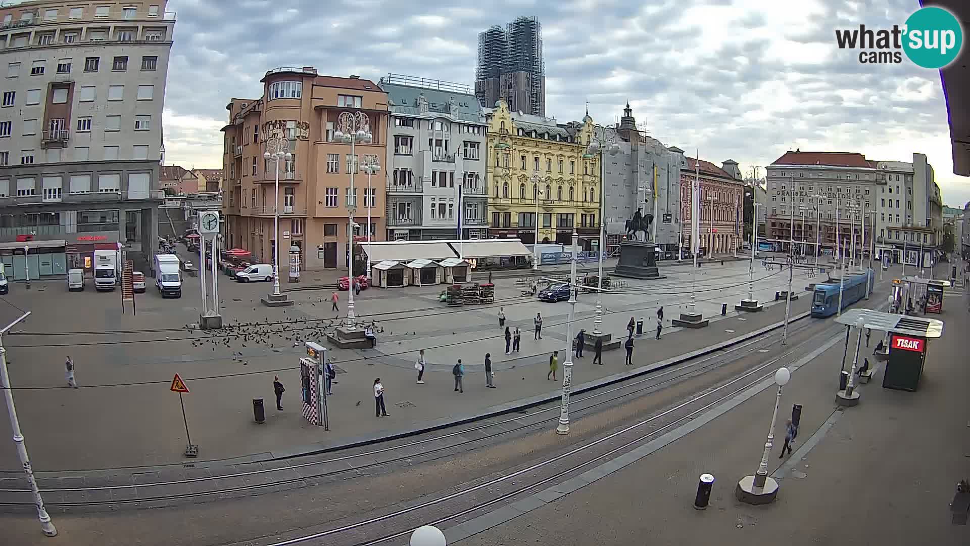 Zagreb webcam Ban Jelacica Platz | Kroatien