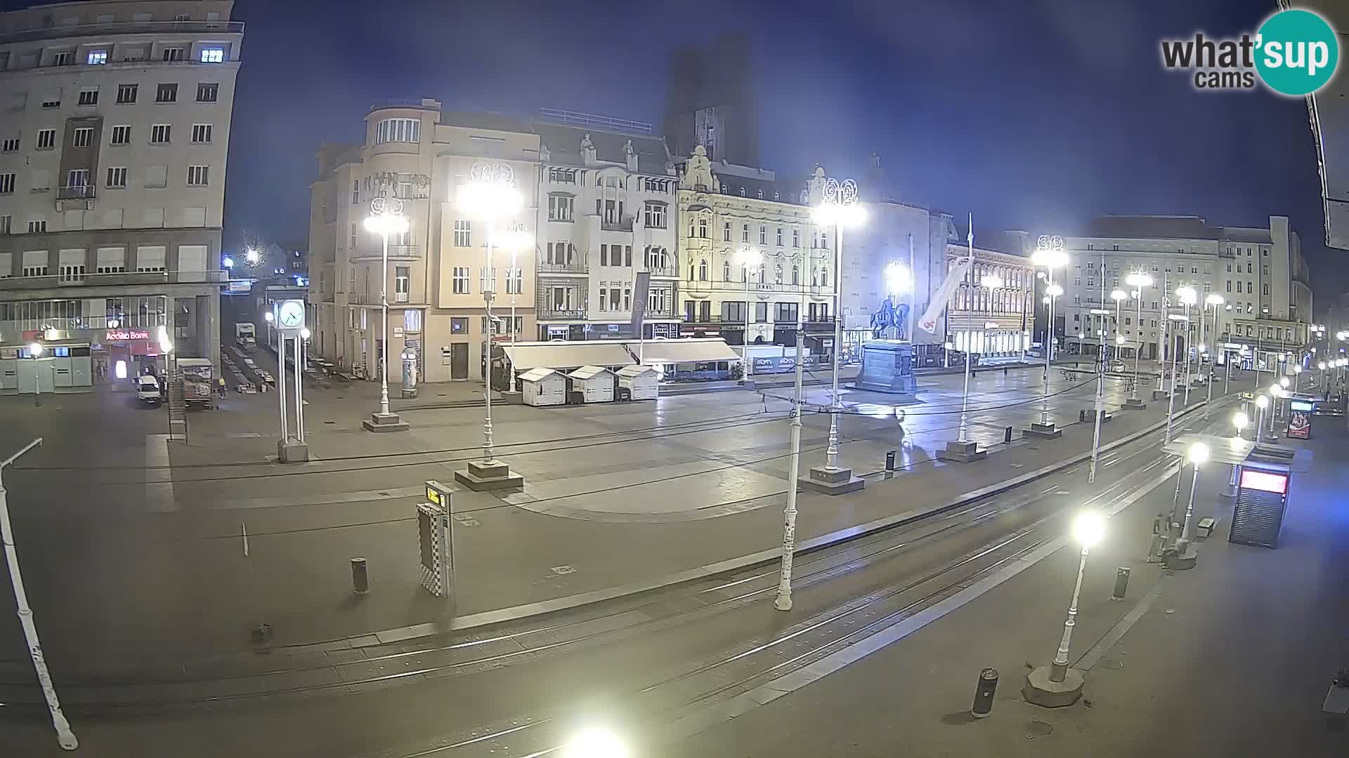 Zagreb webcam Ban Jelacica Platz | Kroatien