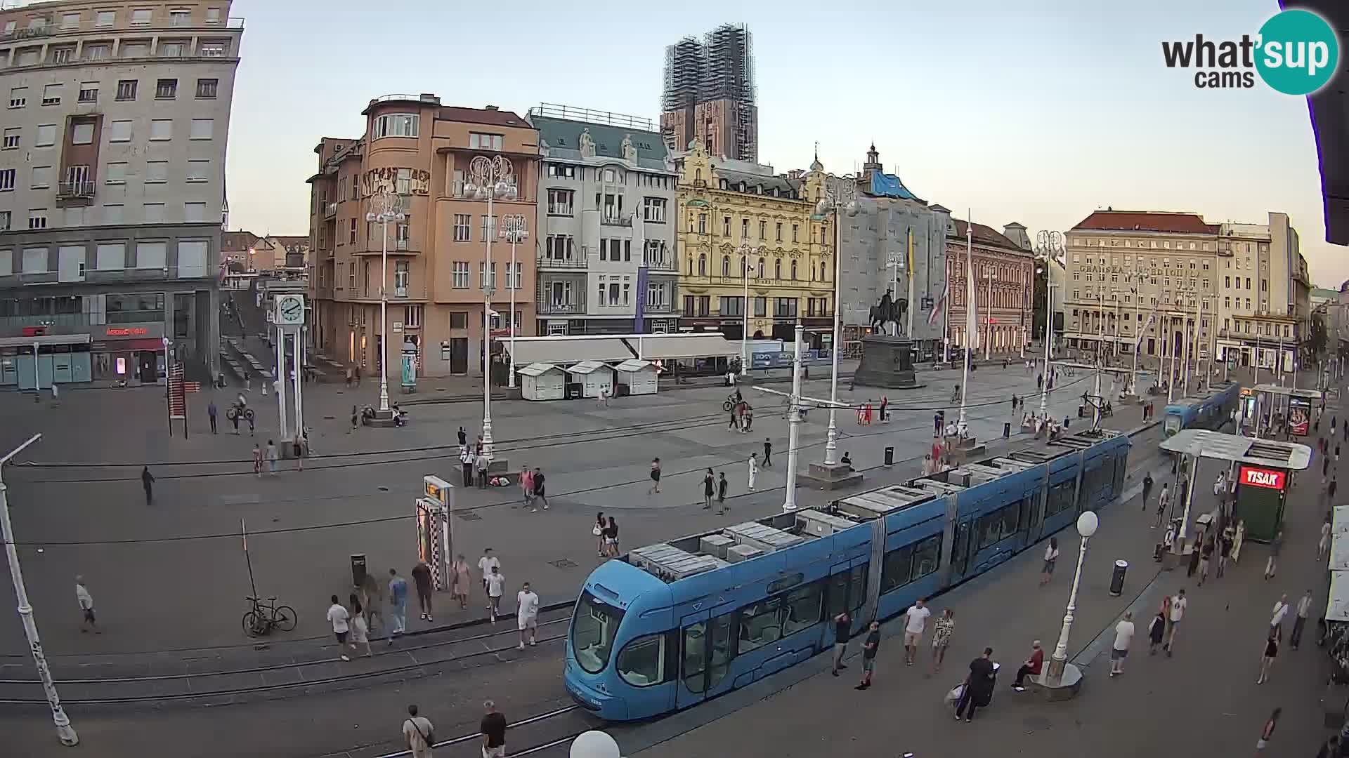 Zagreb webcam Ban Jelacica Platz | Kroatien