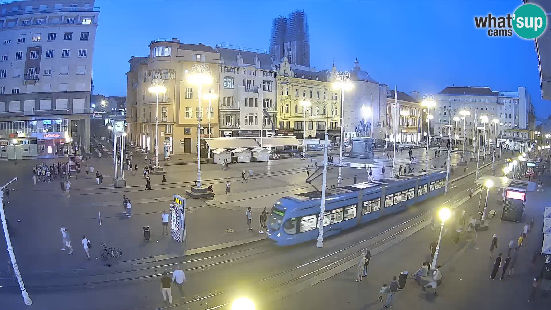 Zagreb webcam Ban Jelacica Platz | Kroatien