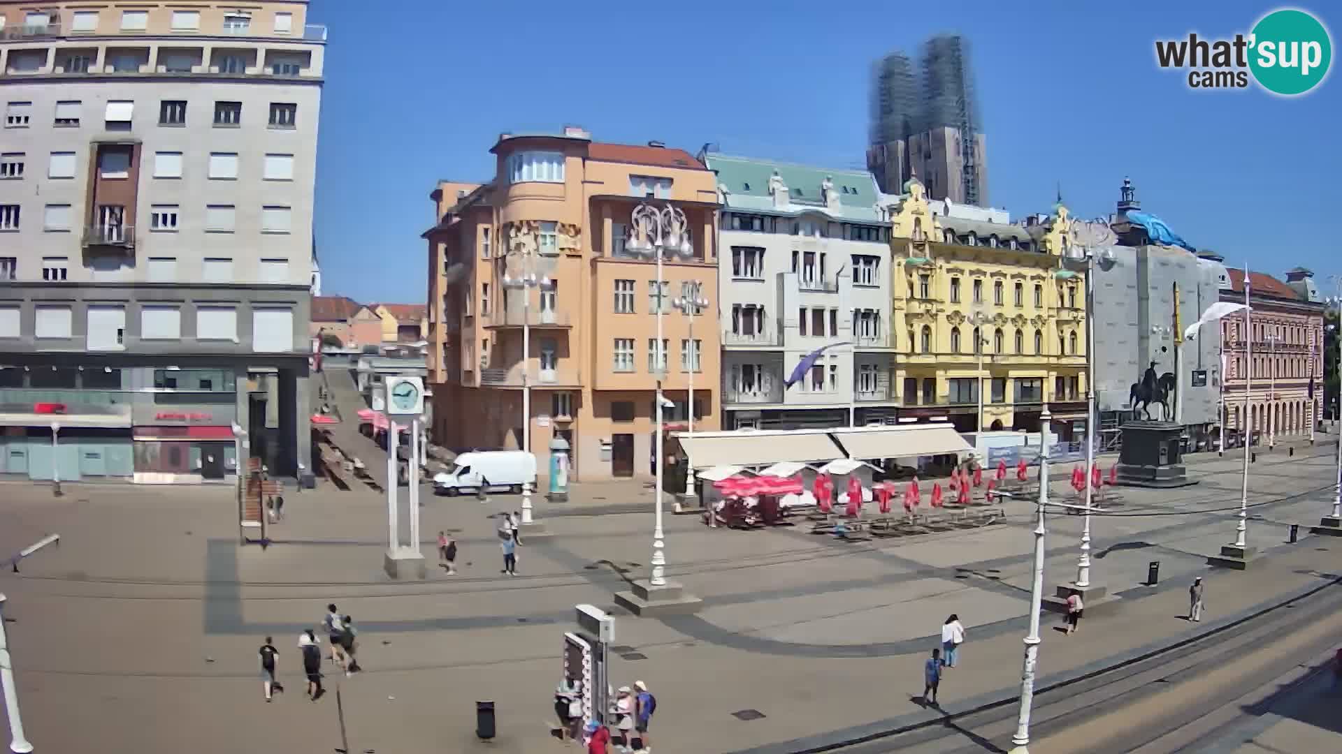 Webcam Zagreb Bana Jelačića square | Croatia