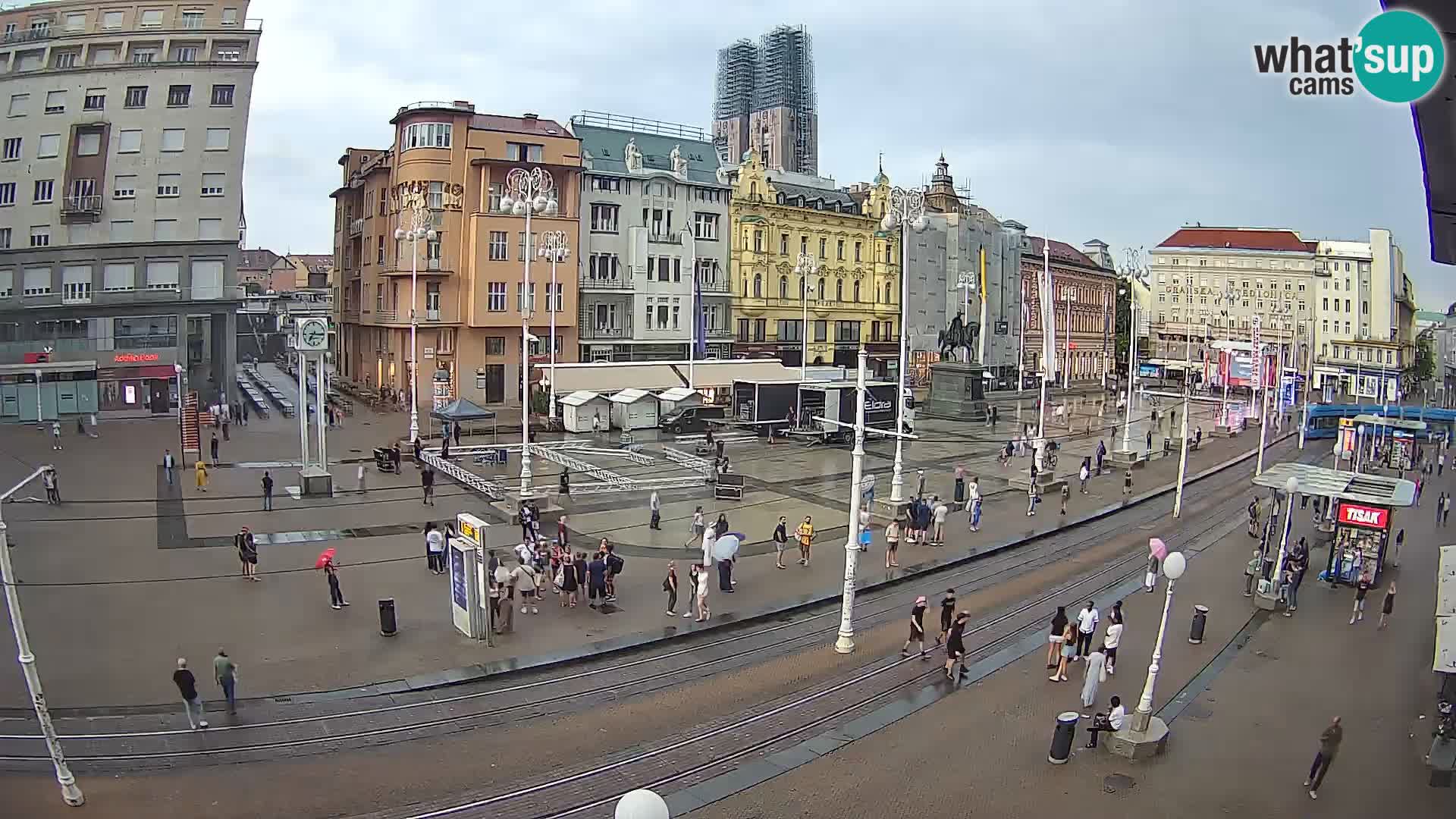 Zagreb webcam Ban Jelacica Platz | Kroatien