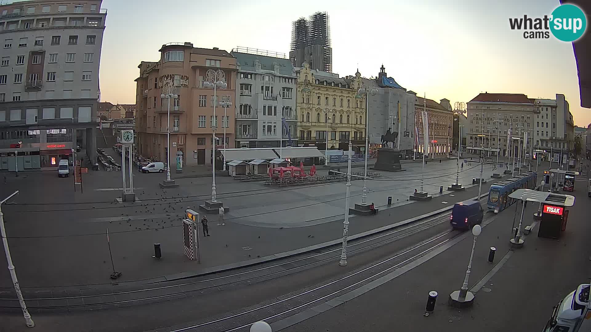Live Cam Zagreb Ban Jelačić place | Croatie