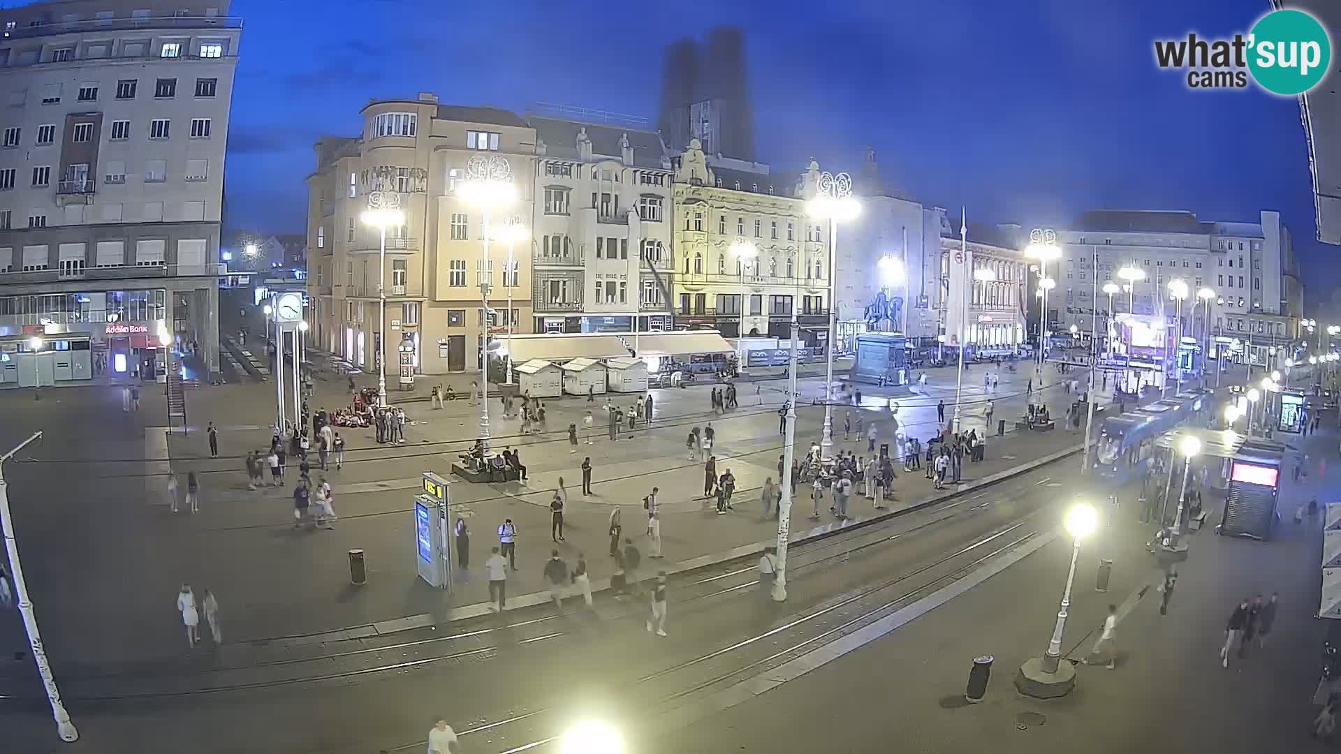 Zagreb webcam Ban Jelacica Platz | Kroatien
