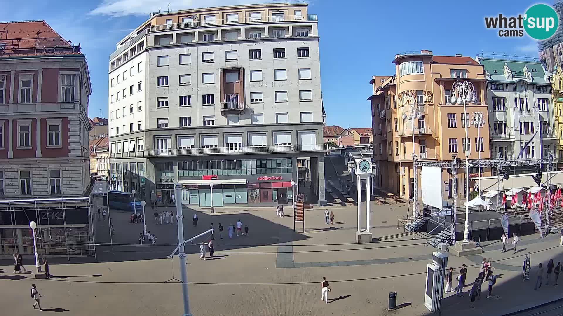 Live Cam Zagreb Ban Jelačić place | Croatie