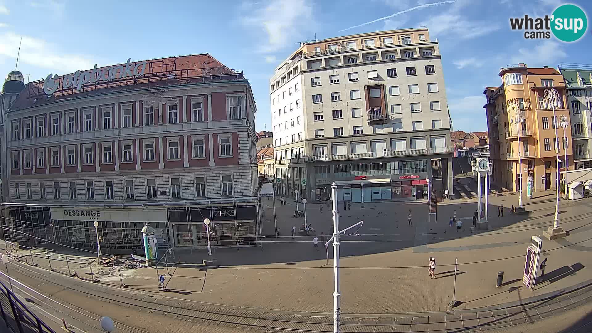 Live Cam Zagreb Ban Jelačić place | Croatie