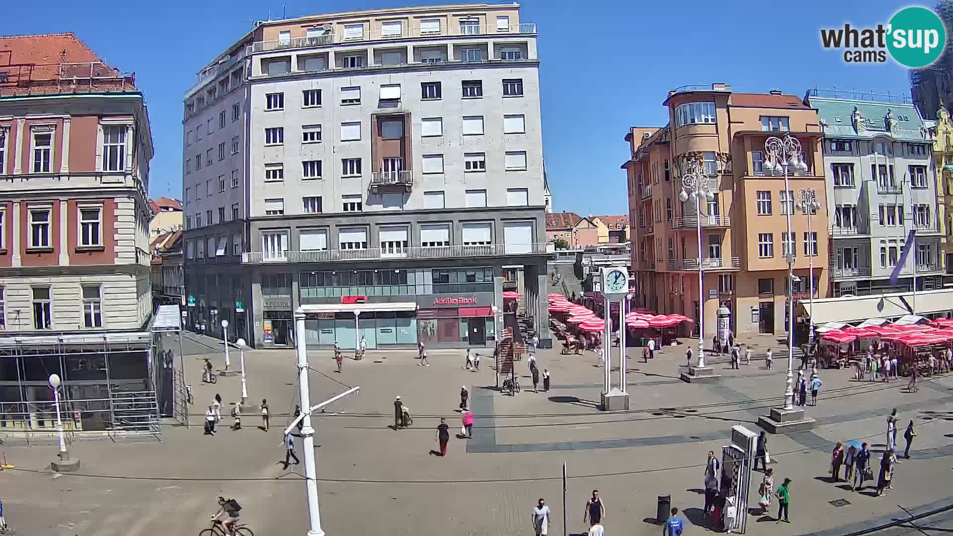 Zagreb webcam Ban Jelacica Platz | Kroatien