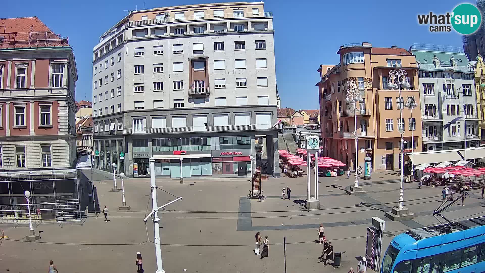 Live Cam Zagreb Ban Jelačić place | Croatie