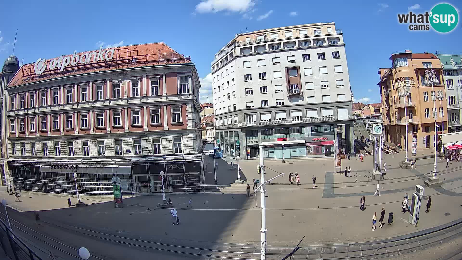 Zagreb webcam Ban Jelacica Platz | Kroatien
