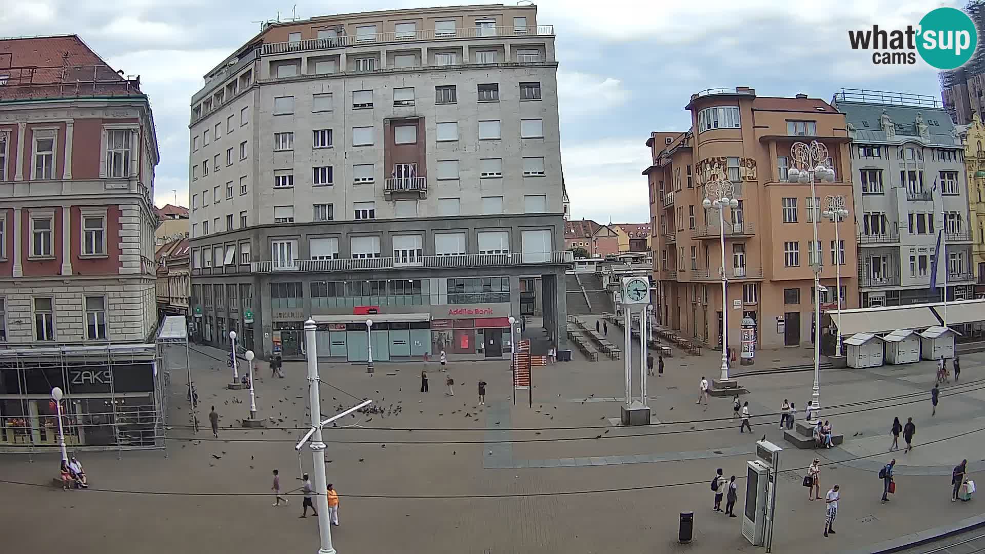 Zagreb webcam Ban Jelacica Platz | Kroatien