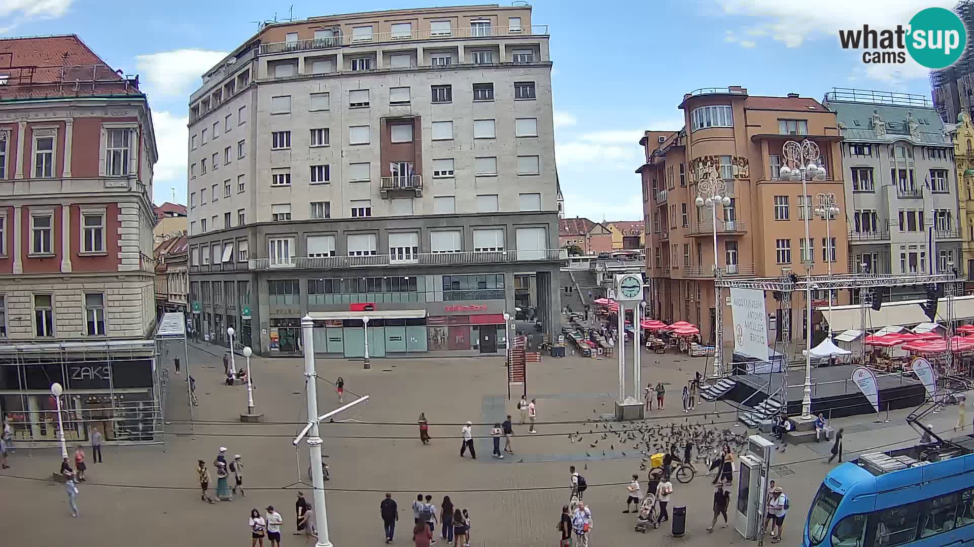 Live Cam Zagreb Ban Jelačić place | Croatie