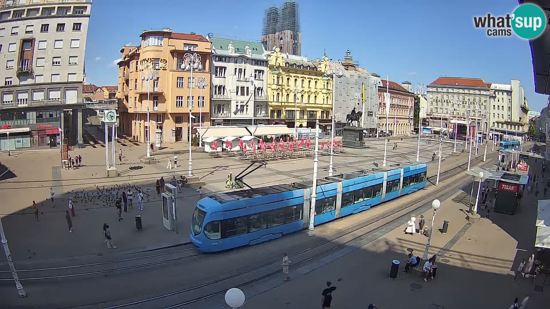 Live Cam Zagreb Ban Jelačić place | Croatie