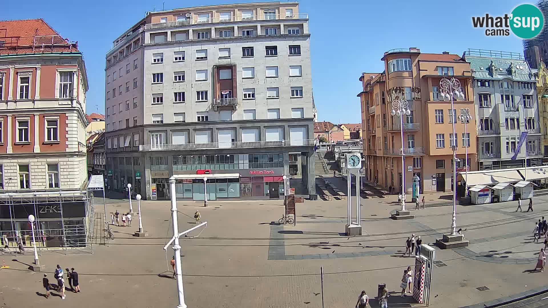 Zagreb webcam Ban Jelacica Platz | Kroatien