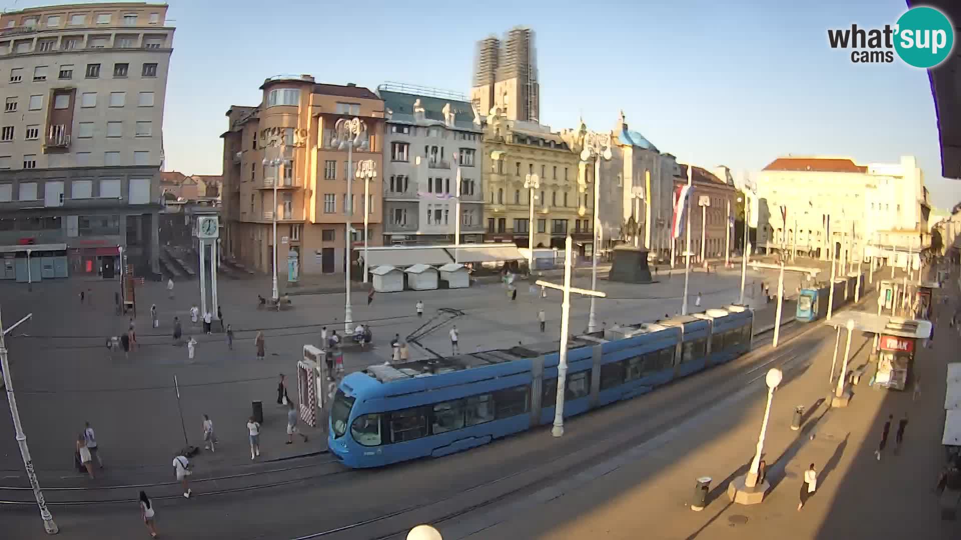 Zagreb webcam Ban Jelacica Platz | Kroatien