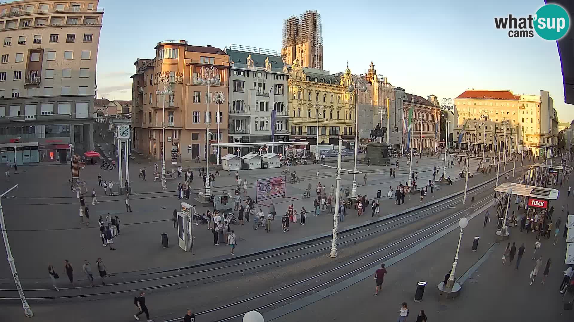 Zagreb webcam Ban Jelacica Platz | Kroatien