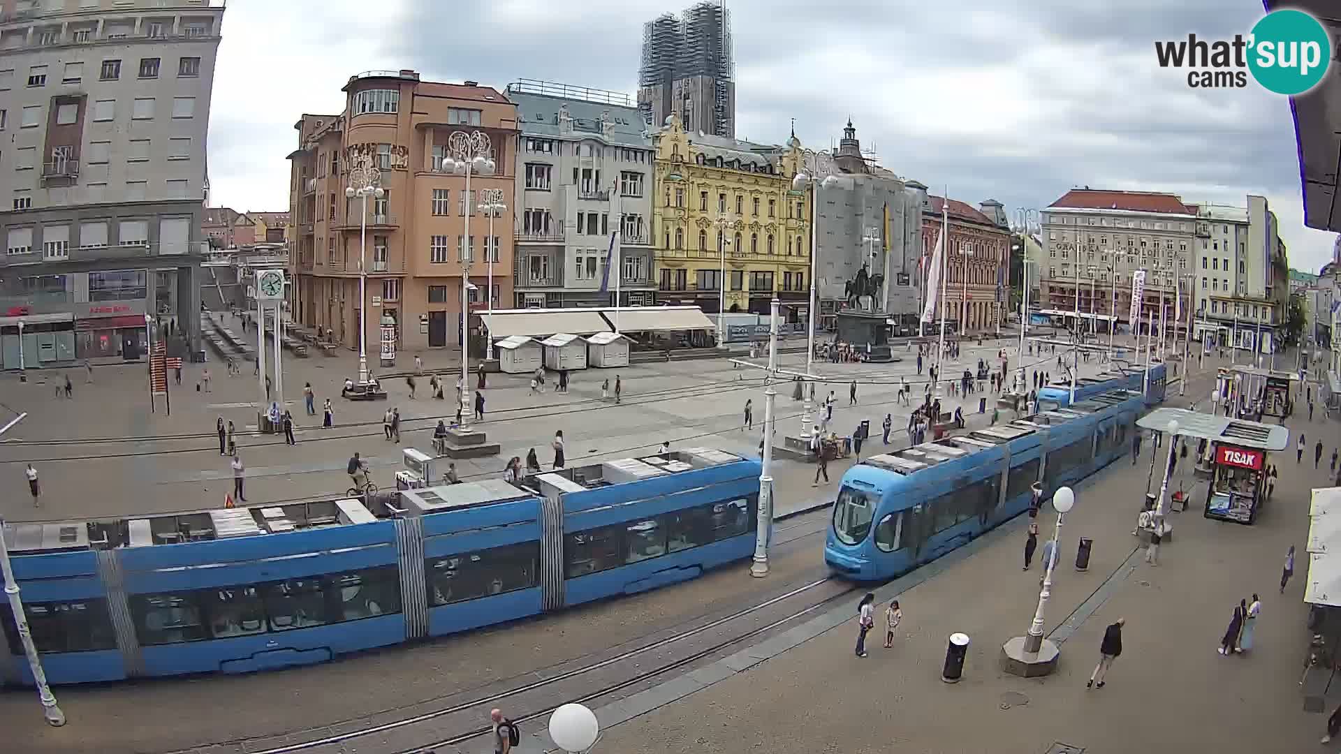 Webcam Zagabria Ban Jelacic piazza | Croazia