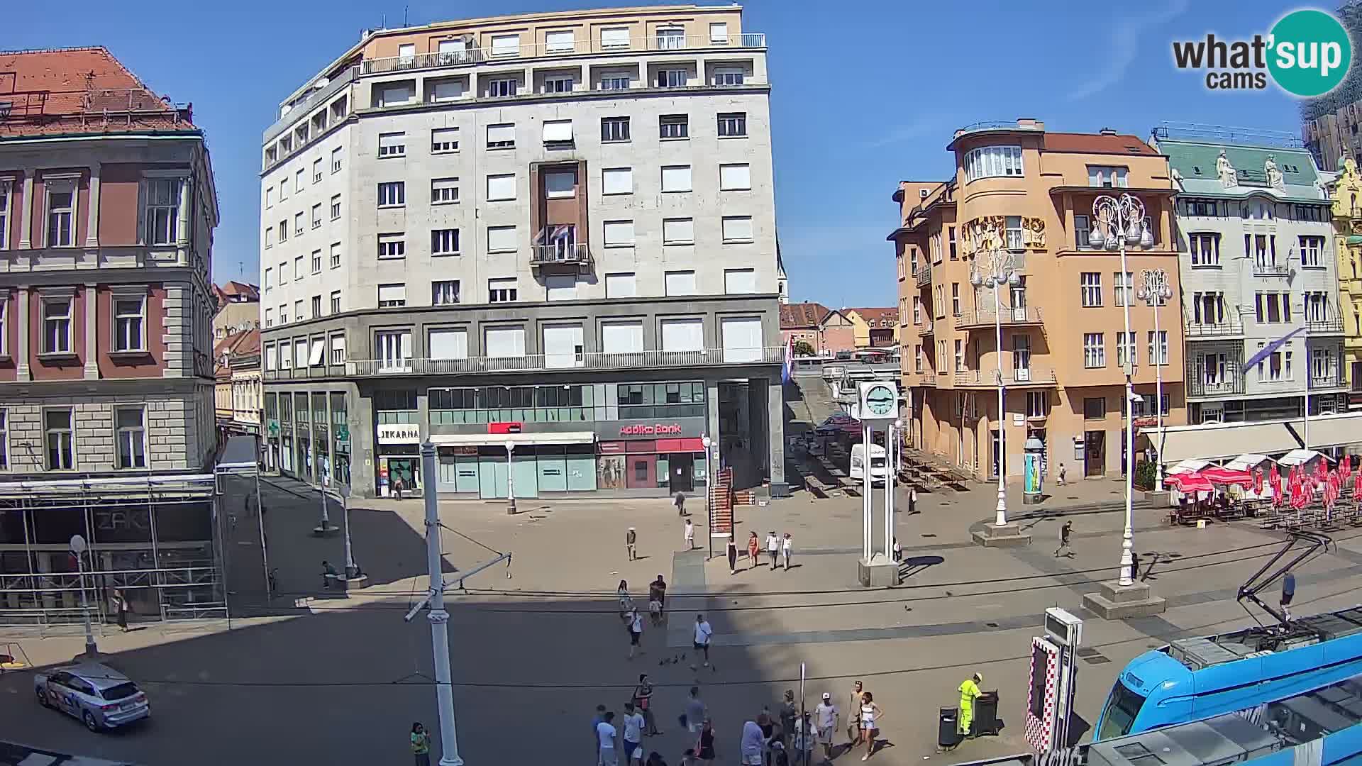 Webcam Zagabria Ban Jelacic piazza | Croazia