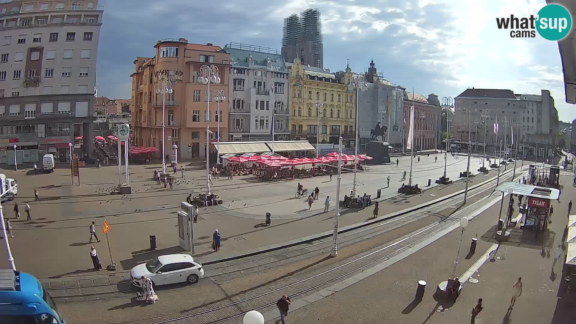 Webcam Zagreb Bana Jelačića square | Croatia